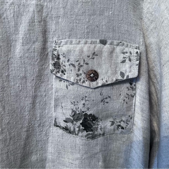 Paper Lacer women blouse Size: S color: Beige 100% Linen - Picture 3 of 11